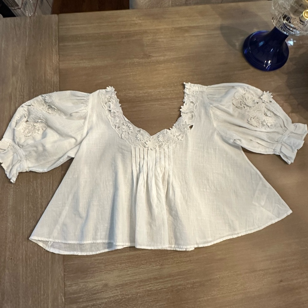 Sophie Floral Appliqué Cotton Top
Free People Size XS - Picture 5 of 6